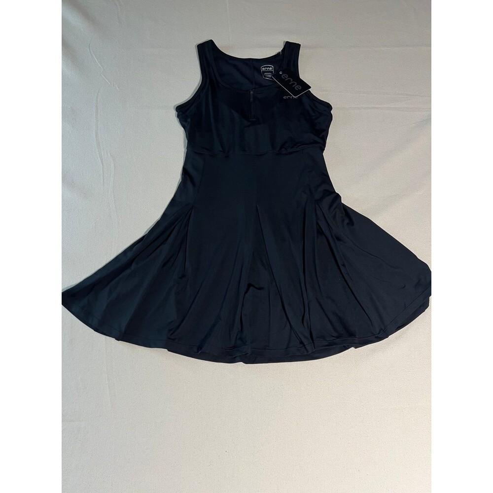 Erne Black Athletic Tennis/Pickleball Dress Sleeveless Pleated Dress size Medium